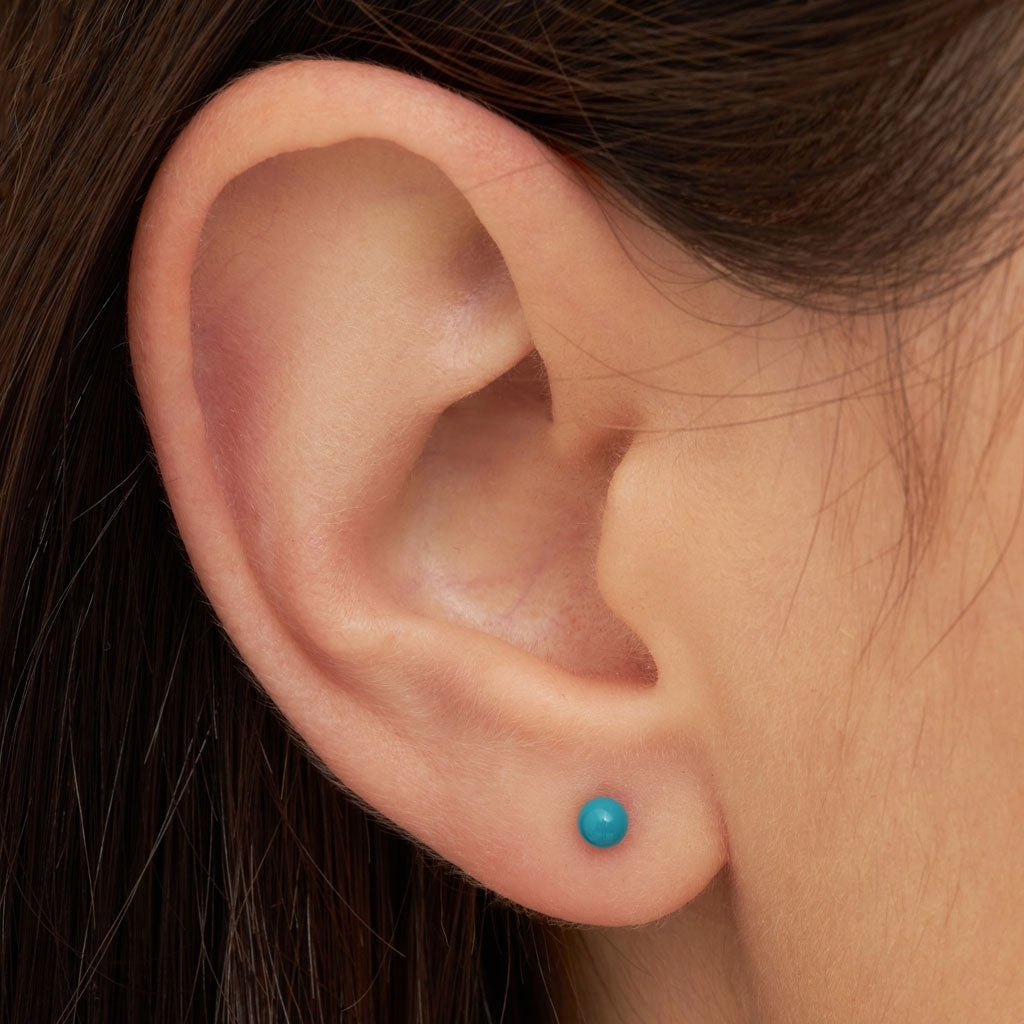 LULU Copenhagen Color Ball earring 1 pcs Ear stud, 1 pcs Retro Blue