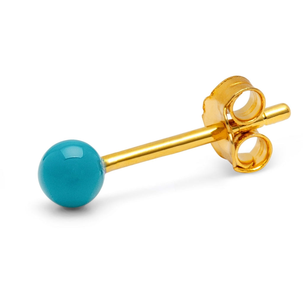 LULU Copenhagen Color Ball earring 1 pcs Ear stud, 1 pcs Retro Blue