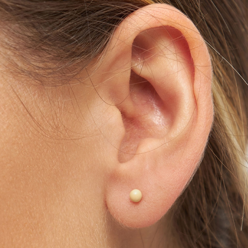 LULU Copenhagen Color Ball earring 1 pcs Ear stud, 1 pcs Soft Yellow