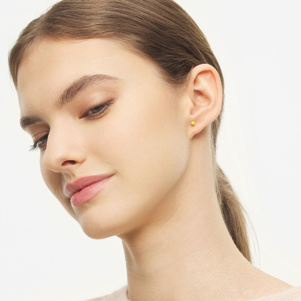 LULU Copenhagen Color Ball earring 1 pcs Ear stud, 1 pcs Wild Lime
