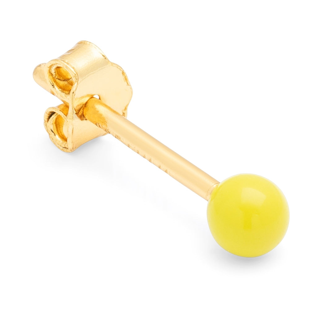 LULU Copenhagen Color Ball earring 1 pcs Ear stud, 1 pcs Wild Lime