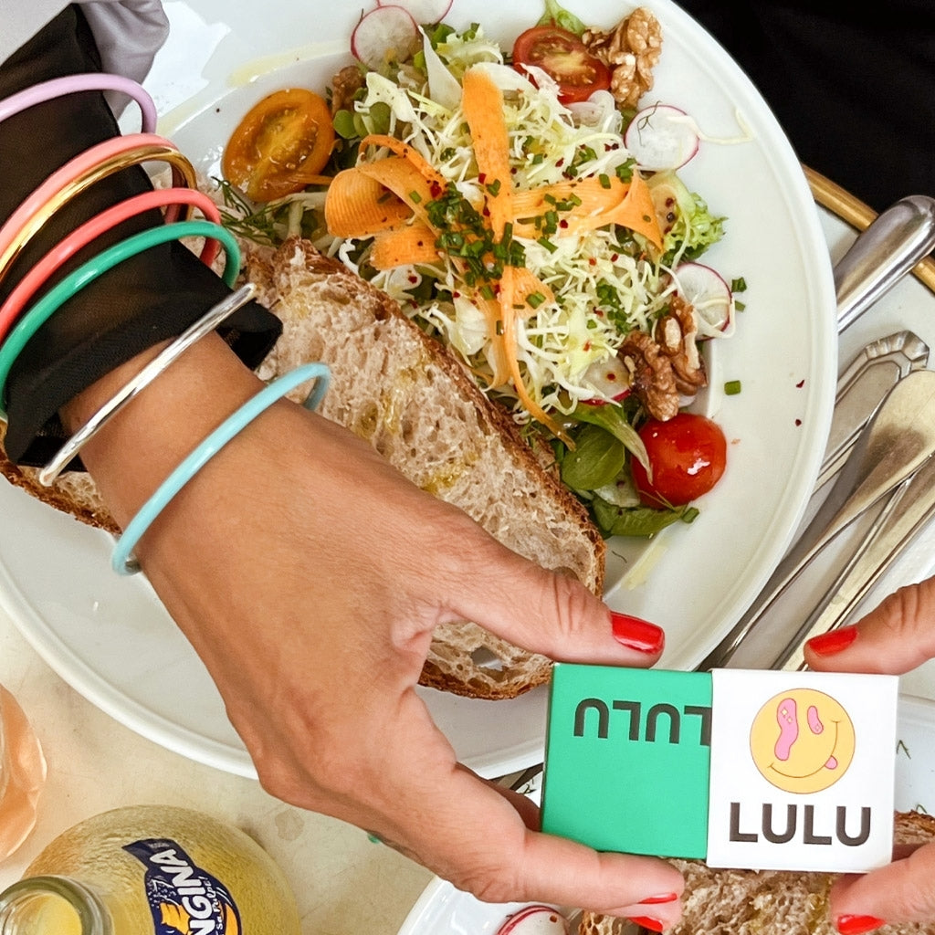 LULU Copenhagen Color Bangle Brushed Bracelets Silver Plated