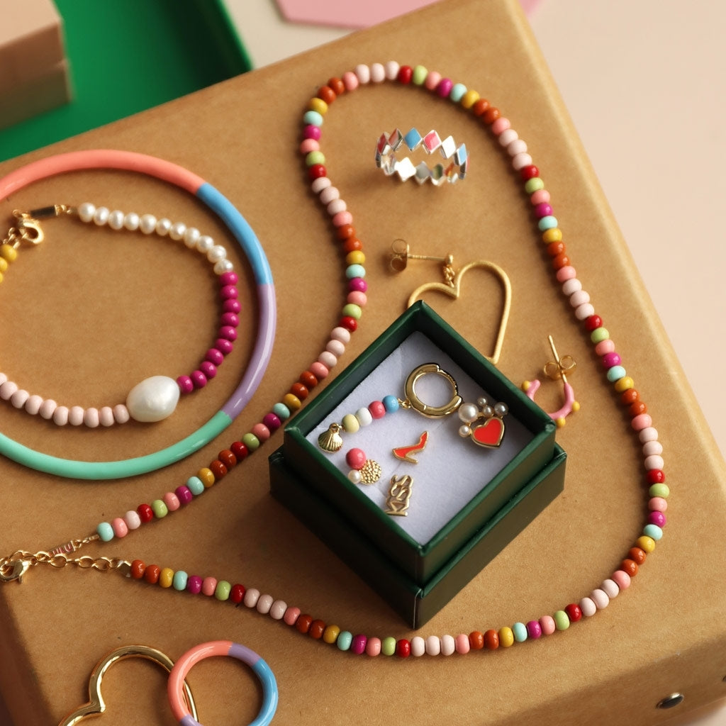 LULU Copenhagen Color Bangle Quatro Bracelets Rainbow