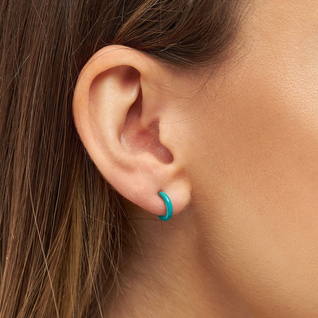 LULU Copenhagen Color Hoop 1 pcs Hoops Petrol