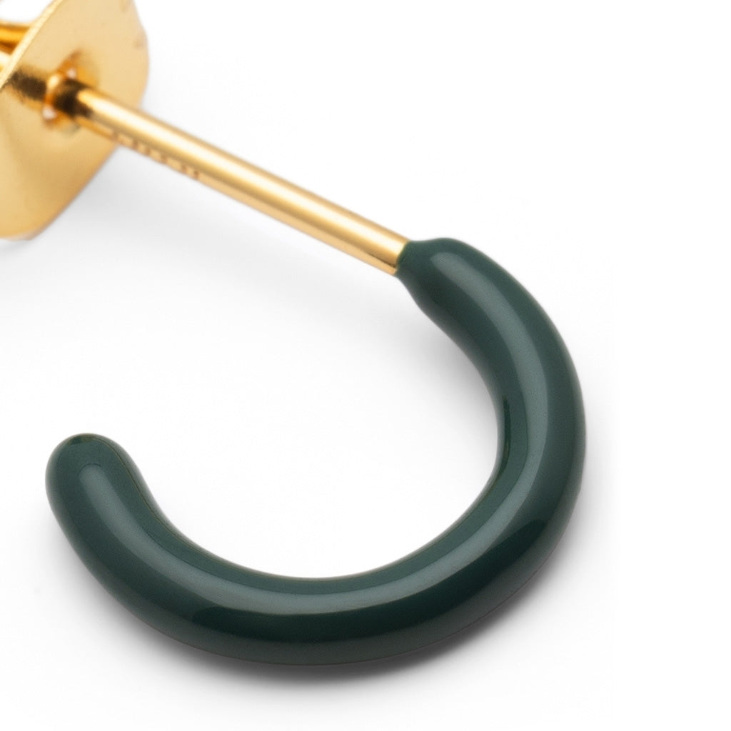 LULU Copenhagen Color Hoop 1 pcs - Box Ear stud, 1 pcs North Sea Green