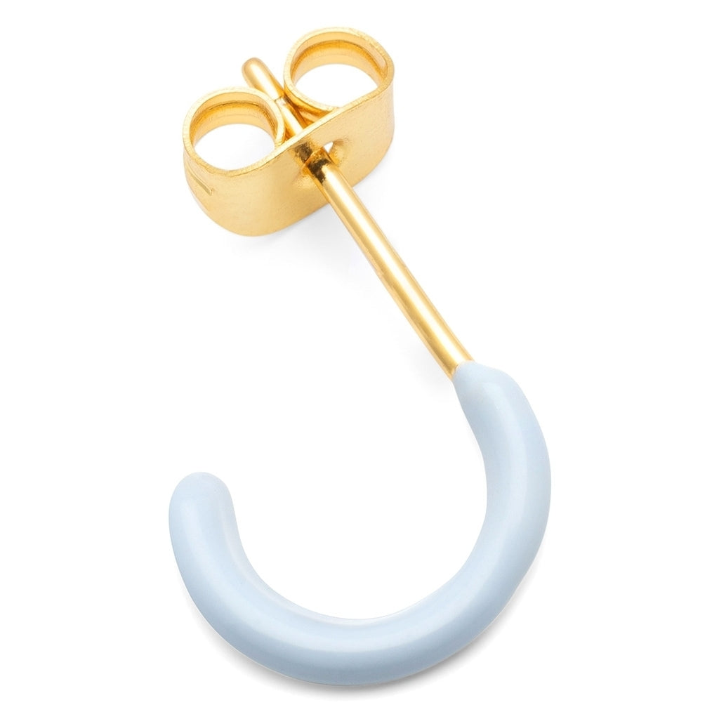 LULU Copenhagen Color Hoop 1 pcs - Box Ear stud, 1 pcs Skyride Blue