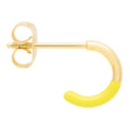 Color Hoop Half Dip 1 pcs gold plated - Wild Lime