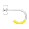 Color Hoop Half Dip 1 pcs silver plated - Wild Lime