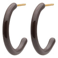 Color Hoops Medium pair - Cocoa Powder
