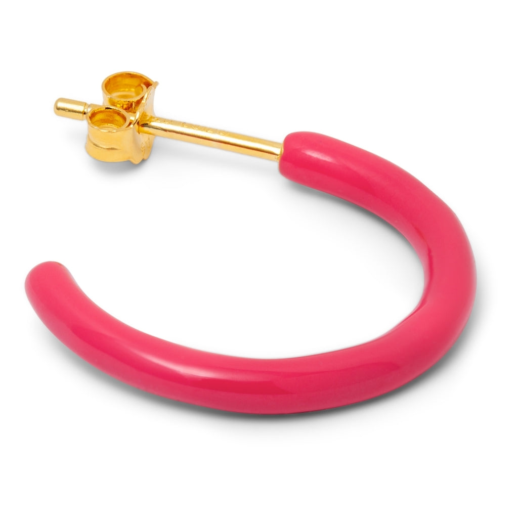 LULU Copenhagen Color Hoops Medium pair Hoops Pink
