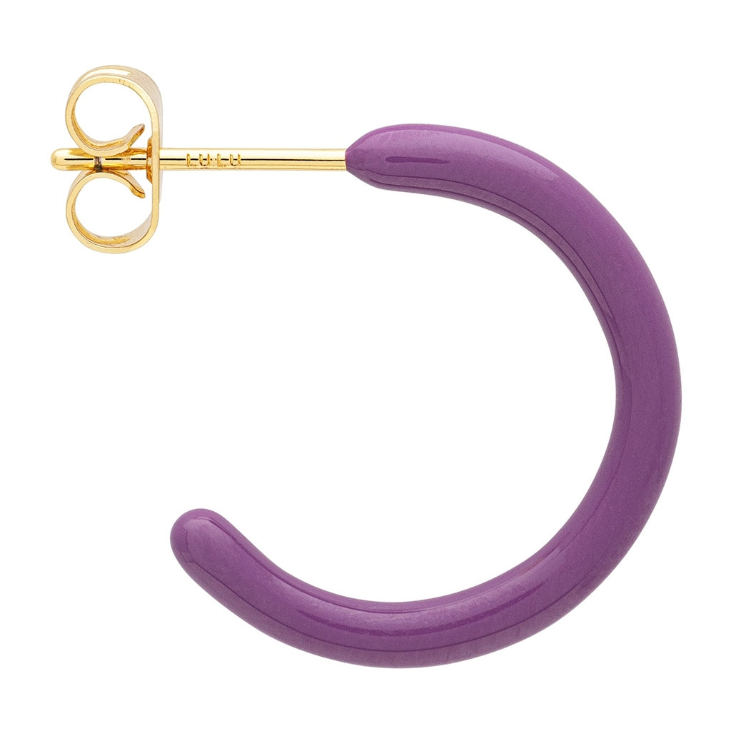 LULU Copenhagen Color Hoops Medium pair Hoops Purple Harvest