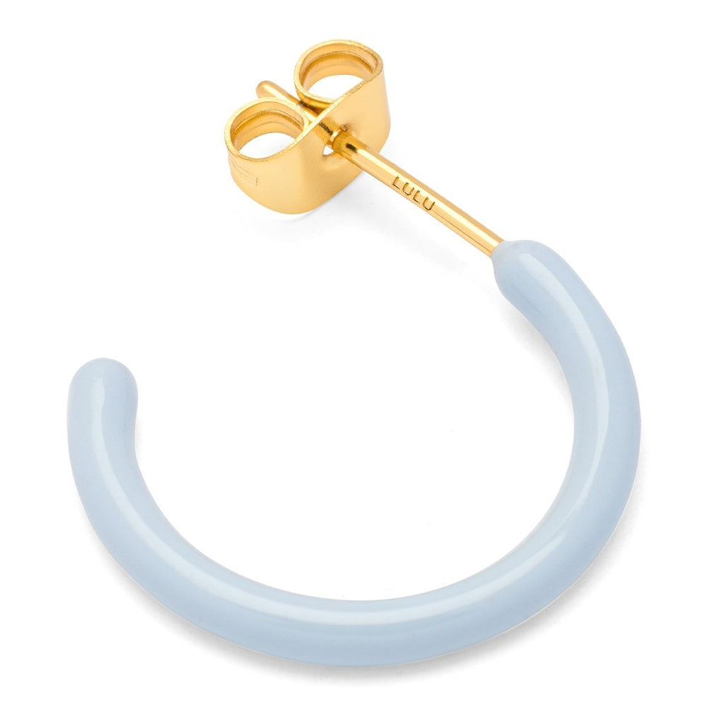 LULU Copenhagen Color Hoops Medium pair Hoops Skyride Blue