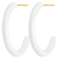 Color Hoops Medium pair - White