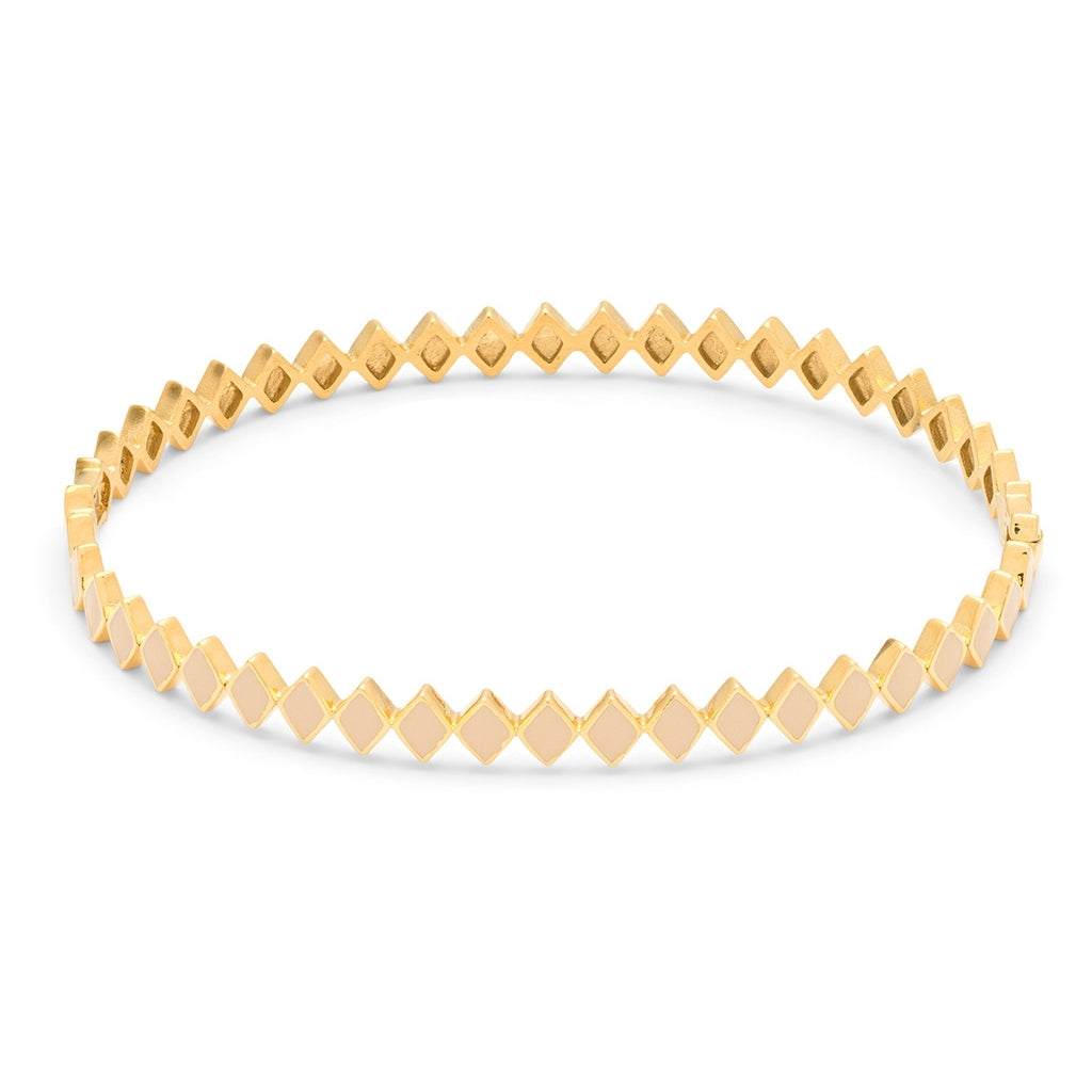 LULU Copenhagen Confetti Bangle - Gold Plated Bracelets Buttercream