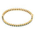 Confetti Bangle - Gold Plated - North Sea Green