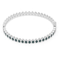 Confetti Bangle - Silver Plated - North Sea Green