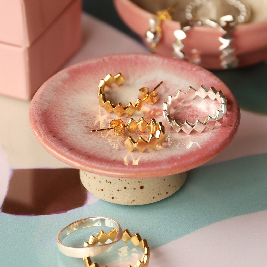 LULU Copenhagen Confetti Hoops Pair Gold plated Hoops Gold plated