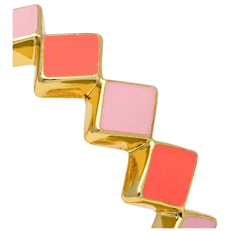 LULU Copenhagen Confetti Ring gold plated Rings Pink
