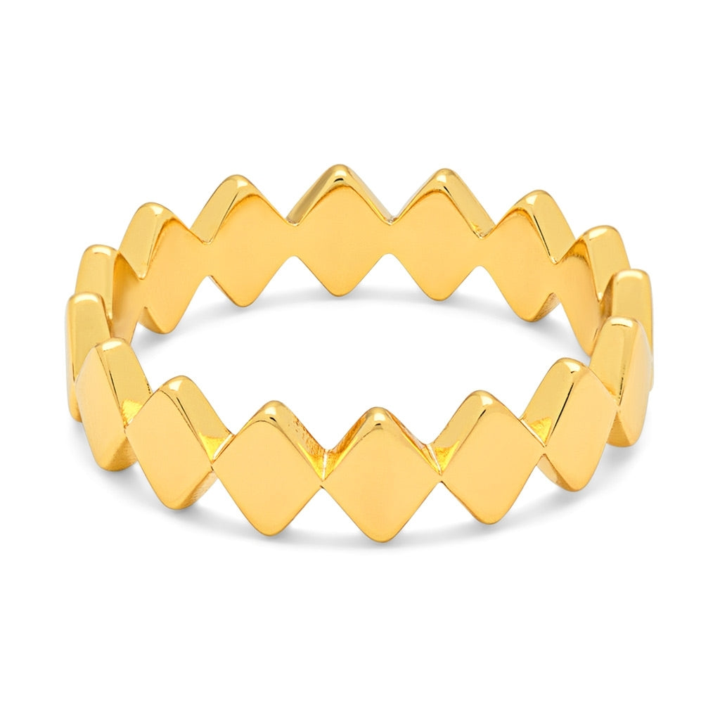 LULU Copenhagen Confetti Ring gold plated Rings Gold plated
