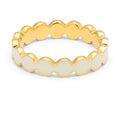 Connected Circles Ring - Coconut Milk