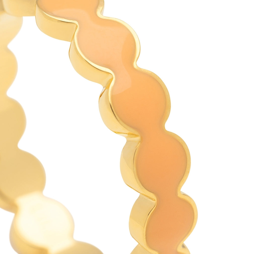 LULU Copenhagen Connected Circles Ring Rings Marigold