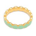 Connected Circles Ring - Seasalt Green