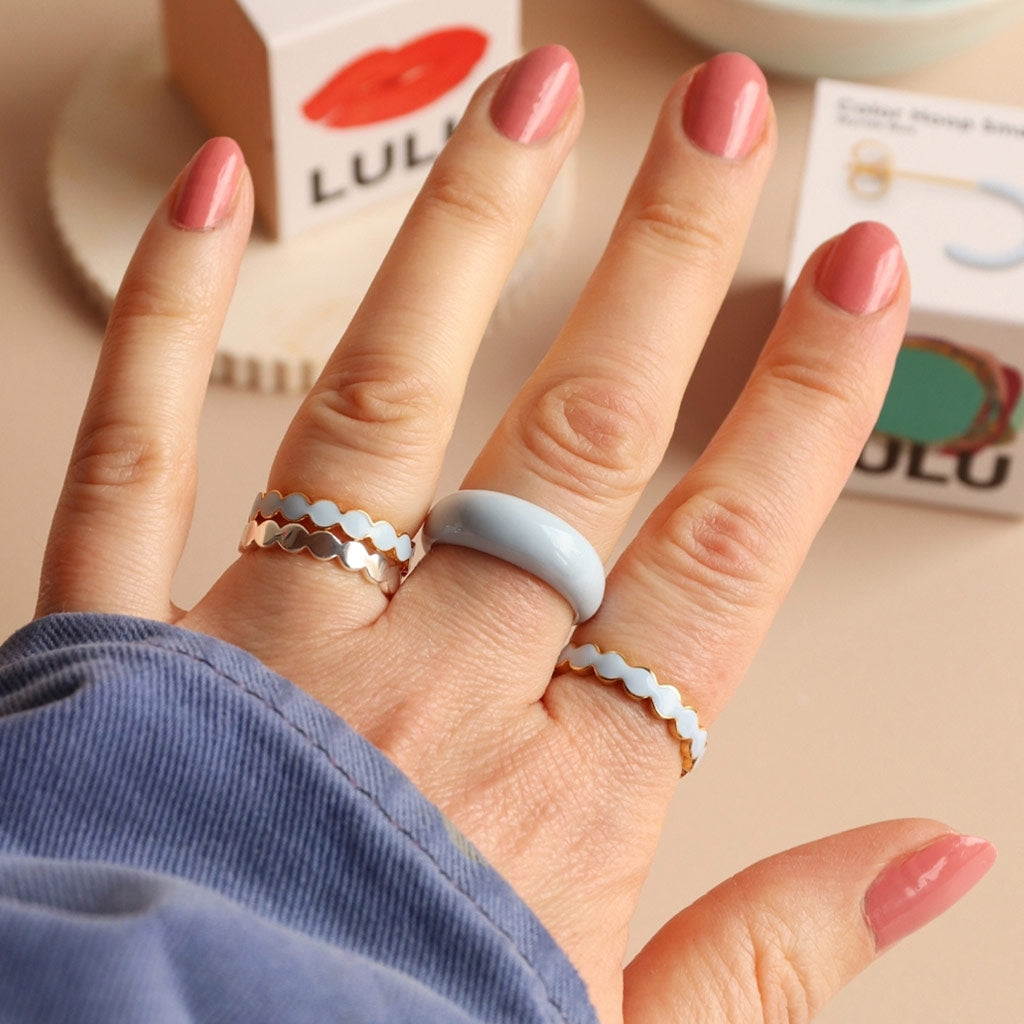 LULU Copenhagen Connected Circles Ring - Silver Rings Silver