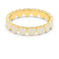 Connected Hearts Ring - Coconut Milk
