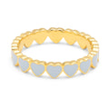 Connected Hearts Ring - Skyride Blue