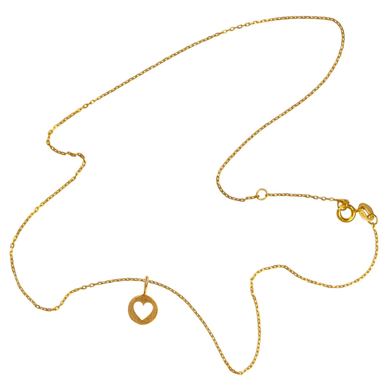 LULU Copenhagen Cut Out Heart Pendents Gold plated