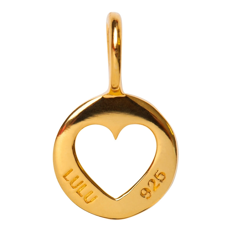 LULU Copenhagen Cut Out Heart Pendents Gold plated