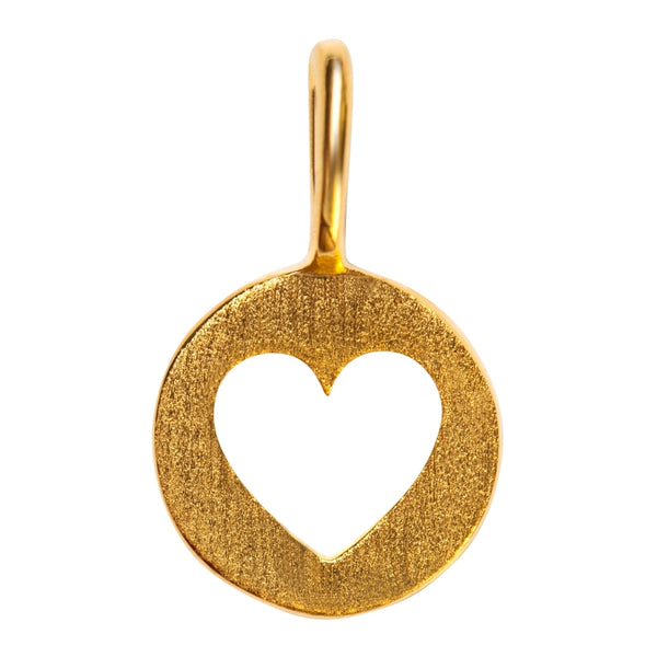 LULU Copenhagen Cut Out Heart Pendents Gold plated