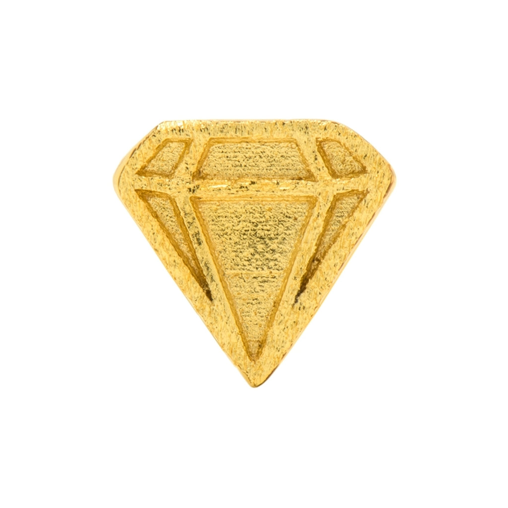 LULU Copenhagen Diamond Cut Small earring 1 pcs Ear stud, 1 pcs Gold plated