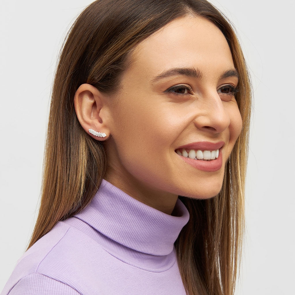LULU Copenhagen Domino 7 earring 1 pcs Ear stud, 1 pcs Silver