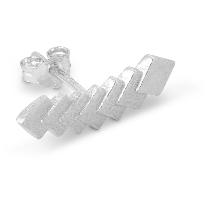 LULU Copenhagen Domino 7 - 1 pcs Ear stud, 1 pcs Silver