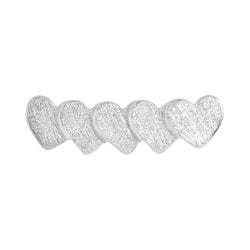 LULU Copenhagen Domino Hearts 5 - 1 pcs Ear stud, 1 pcs Silver