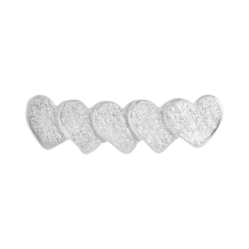 LULU Copenhagen Domino Hearts 5 - 1 pcs Ear stud, 1 pcs Silver