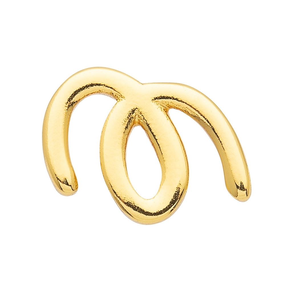 LULU Copenhagen Doodle earring 1 pcs Ear stud, 1 pcs Gold plated
