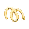 Doodle earring 1 pcs - Gold plated