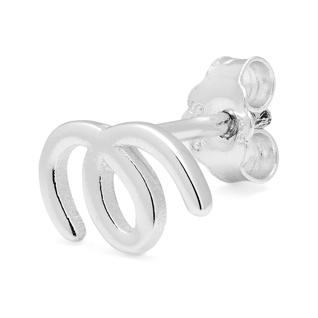 LULU Copenhagen Doodle earring 1 pcs Ear stud, 1 pcs Silver