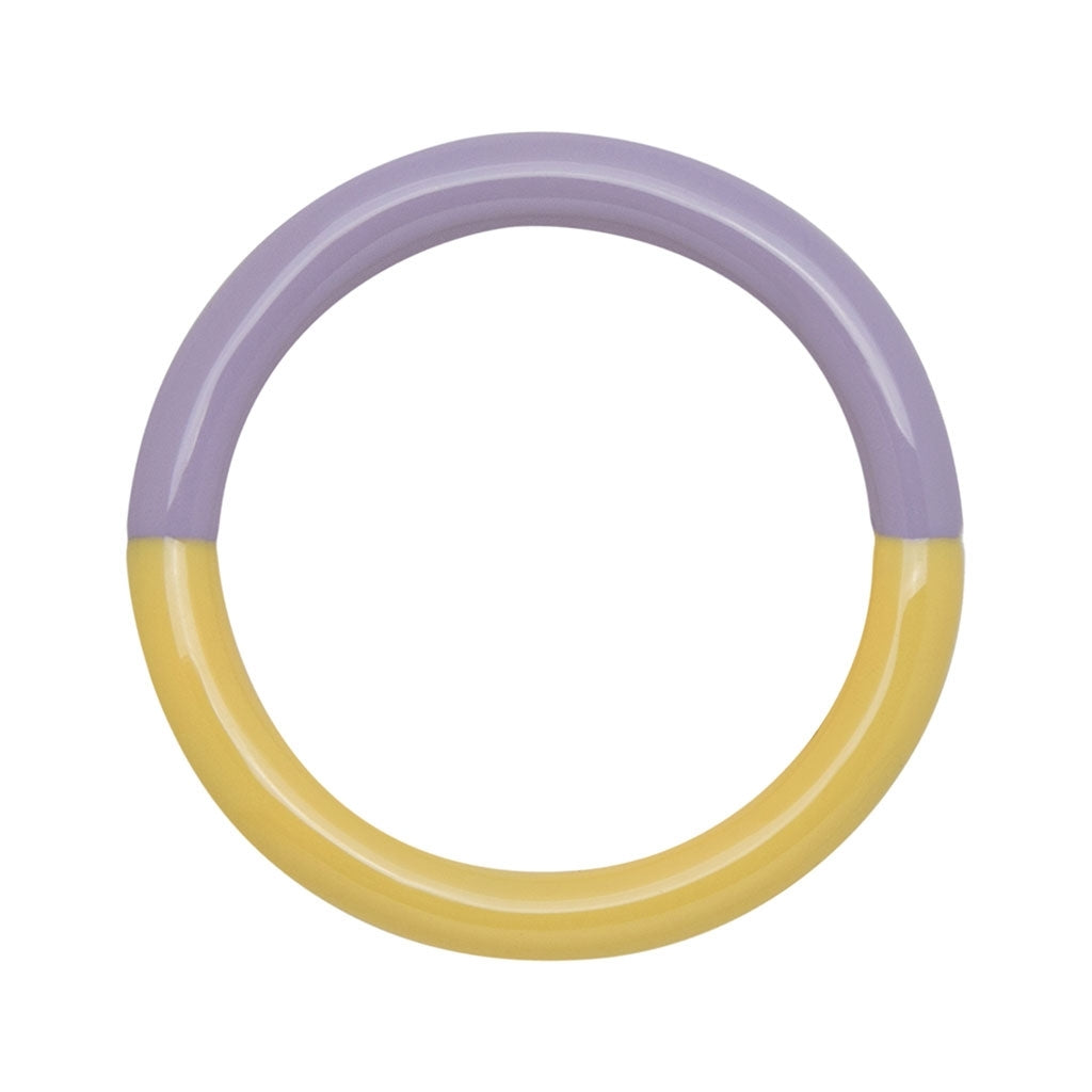 LULU Copenhagen Double Color Ring Rings Pale Yellow/Purple