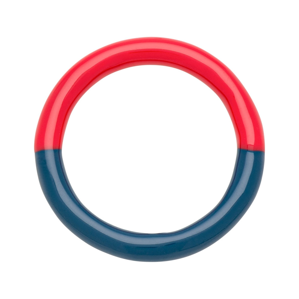 LULU Copenhagen Double Color Ring Rings Retro Dark Blue/Hot Coral