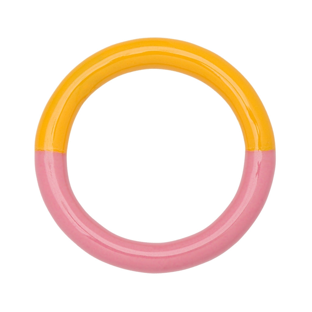 LULU Copenhagen Double Color Ring Rings Rose - Sunflower