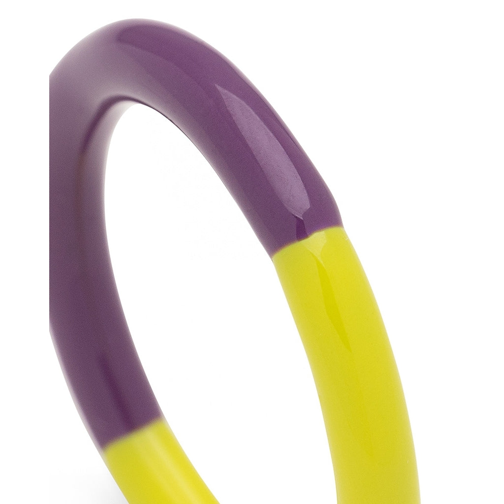 LULU Copenhagen Double Color Ring Rings Wild Lime/Purple Harvest