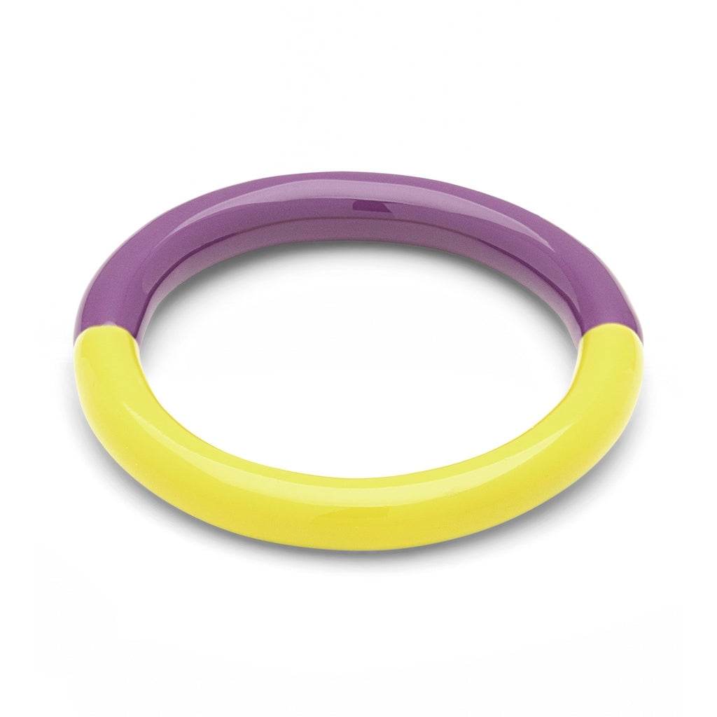 LULU Copenhagen Double Color Ring Rings Wild Lime/Purple Harvest