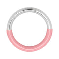 Double Color Ring - silver - Silver/Light Pink
