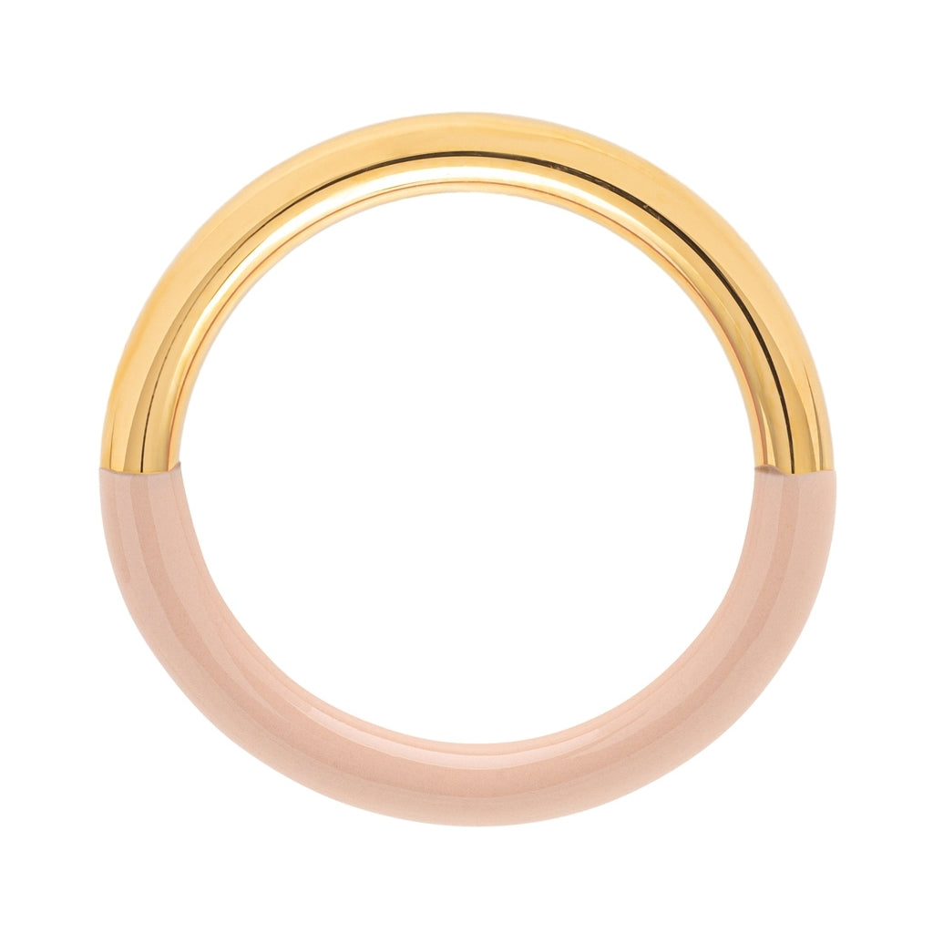 LULU Copenhagen Double Color Ring gold plated Rings Dusty Peach