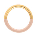 Double Color Ring gold plated - Dusty Peach
