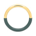 Double Color Ring gold plated - North Sea Green
