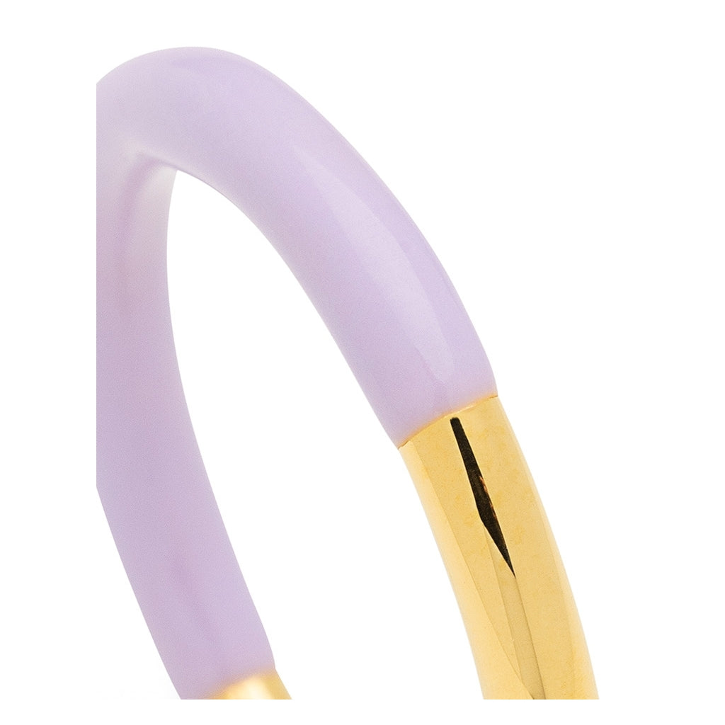 LULU Copenhagen Double Color Ring gold plated Rings Purple